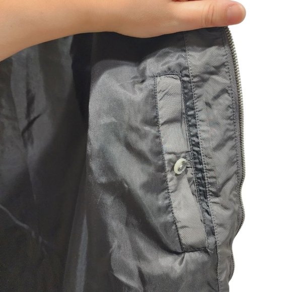 Banana Republic Jacket Men's Size XL Gray Waterproof Windbreaker Hooded Zip - Picture 9 of 16